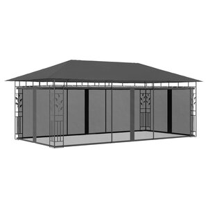 vidaXL Belvédère avec moustiquaire 6x3x2 73 m Anthracite