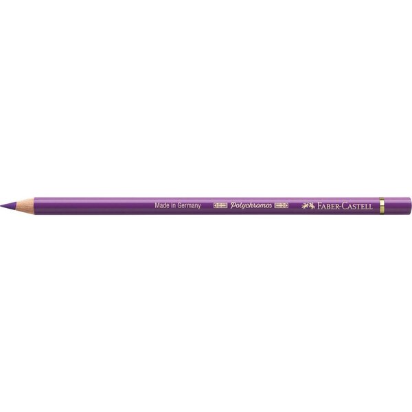 Crayon de couleur polychromos violet manganèse x 6 faber-castell