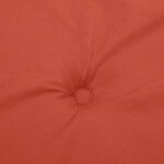 vidaXL Coussin de chaise longue rouge mélangé (75+105) x 50 x 4 cm tissu