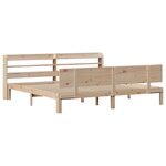 vidaXL Cadre de lit avec tête de lit 200x200 cm Bois de pin massif