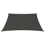 vidaXL Voile d'ombrage 160 g/m² Anthracite 4 5x4 5 m PEHD