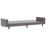 vidaXL Ensemble de canapés 2 Pièces gris similicuir