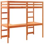 vidaXL Cadre de lit superposé sans matelas 80x200cm bois de pin massif
