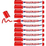 Marqueur NLS High-tech 8030 Inoxydable Rouge Pointe Ronde 1 5-3 mm x 10 EDDING