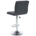 vidaXL Tabourets de bar lot de 2 gris similicuir