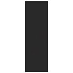 vidaXL Support pour plantes noir 33x33x100 cm bois d'ingénierie