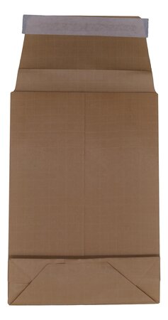 Lot de 50 enveloppes pochettes kraft armé à soufflet marron 229 x 324 + 70 mm