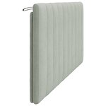 vidaXL Coussin de tête de lit gris clair 180 cm velours