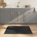 vidaXL Tapis rectangulaire gris 80x100 cm bambou
