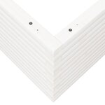 vidaXL Jardinière blanc 110x110x46 cm bois de pin massif