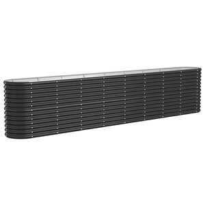 vidaXL Lit surélevé de jardin Acier enduit de poudre Anthracite