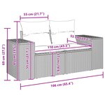 Ensemble de Canapé de Jardin en Poly Rattan Beige de 9 Pièces avec Coussins vidaXL