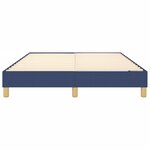 vidaXL Cadre de lit Bleu 140 x 200 cm Tissu