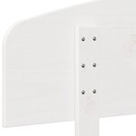vidaXL Tête de lit blanc 75 cm bois massif de pin