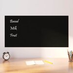 vidaXL Tableau noir magnétique mural Noir 100x50 cm Verre trempé