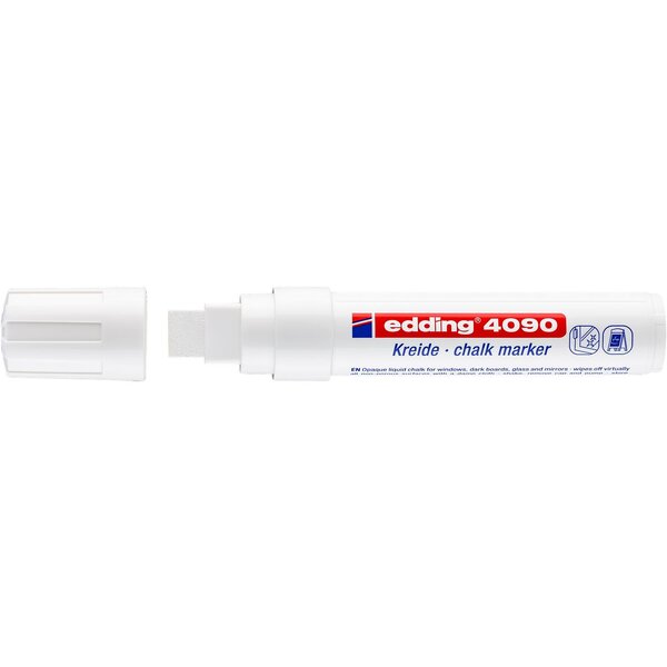 Marqueur Craie Liquide 4090 Blanc Large 4-15 mm x 5 EDDING