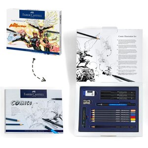 Kit 15 feutres pitt artist pen comic illustration faber-castell