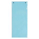 Paquet 100 Fiches Intercalaires Horizontales Unies Perforées Forever - 105x240mm - Bleu Clair - X 12 - Exacompta