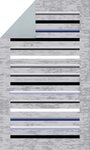 Tapis de salon à rayures 160 x 230 cm - Gris