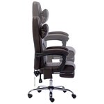 Chaise fauteuil siège de bureau informatique étude de massage similicuir brun 02_0024014
