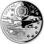 Pièce de monnaie en argent 1 dollar g 31.1 (1 oz) millésime 2023 dog breeds cavalier king charles spaniel