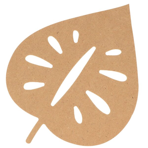 Feuille tropicale en bois MDF 15 cm