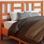 vidaXL Tête de lit cire marron 180 cm bois massif de pin