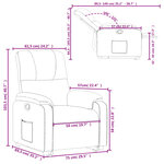 vidaXL Fauteuil inclinable noir tissu microfibre