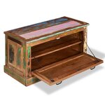 vidaXL Banc de rangement de chaussures Bois de récupération