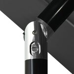 vidaXL Parasol à 3 niveaux avec mât en aluminium Anthracite 3 5 m