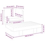 vidaXL Salon de jardin 2 Pièces avec coussins blanc crème Bois d'acacia