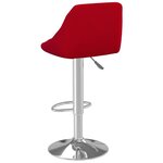 vidaXL Tabouret de bar Rouge bordeaux Velours