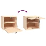 vidaXL Armoire murale 40x30x35 cm Bois de pin massif