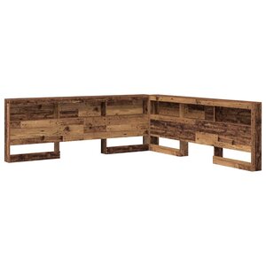 vidaXL Tête de lit de rangement Bois Ancien 180 cm Bois d'ingénierie