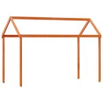 vidaXL Lit superposé avec toit cire marron 80x200cm bois massif de pin