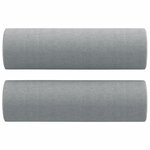 vidaXL Ensemble de canapés 4 Pièces coussins gris clair tissu