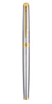 Waterman hemisphere stylo roller  acier inoxydable  recharge noire pointe fine  coffret cadeau