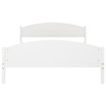 vidaXL Cadre de lit Blanc Bois de pin massif 140x200 cm