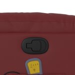 vidaXL Fauteuil de massage inclinable Rouge bordeaux Similicuir