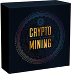 Pièce de monnaie en argent 2 dollars g 50 millésime 2021 crypto mining