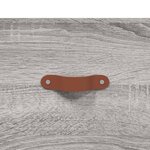 vidaXL Buffet haut Sonoma gris 69 5x34x180 cm Bois d'ingénierie