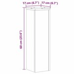 vidaXL Supports pour plantes 2 Pièces chêne artisanal bois d'ingénierie