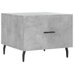 vidaXL Tables basses 2 Pièces gris béton 50x50x40 cm bois d'ingénierie