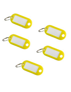 THIRARD - Lot de 5 portes-étiquettes jaune 50x20mm - THIRARD