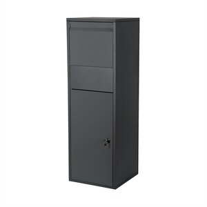 Boîte à colis boite lettres verrouillable sur pied anthracite courrier paquet