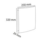 Classeur 4 Anneaux 15mm Polypropylène Opak - A4 - Jaune - X 25 - Exacompta