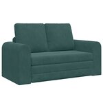 vidaXL Canapé Lit 2-en-1 Vert Foncé 148x71x83 cm Velours