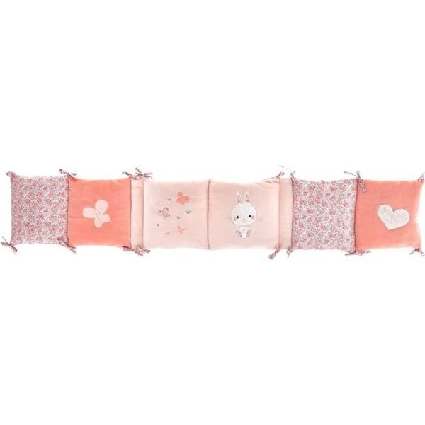 Tour de lit Lapinou - Rose - 30 x 180 cm