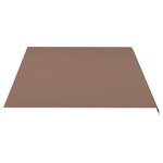 vidaXL Tissu de remplacement pour auvent Marron 5x3 5 m