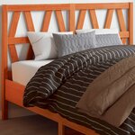 vidaXL Tête de lit cire marron 135 cm bois massif de pin
